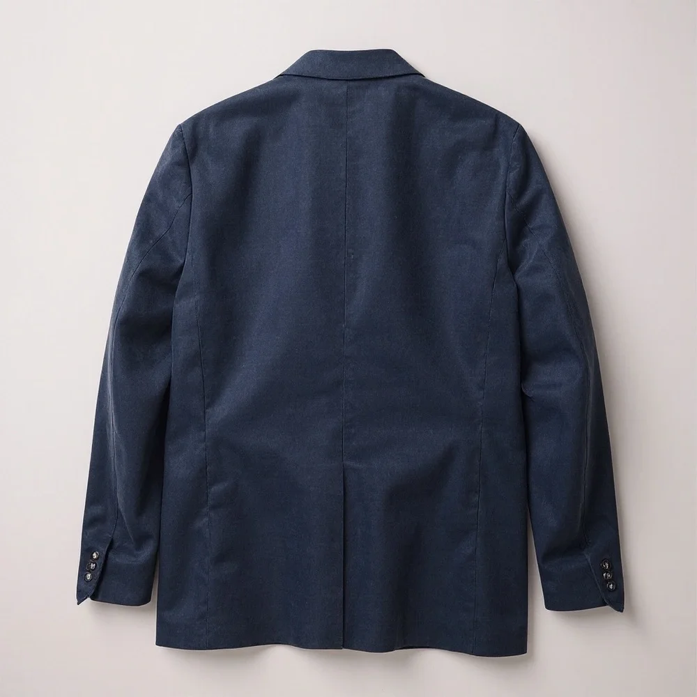 Frank and Oak Navy Corduroy Sport Blazer Laurier Fit Jacket‎ Size 38 Office Fall